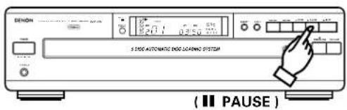 DENON DCM370 - Pour arrerter provisoirement la lecture - 1