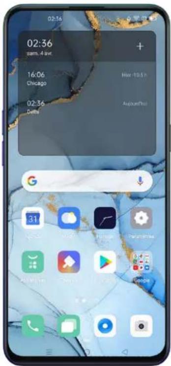 OPPO Reno 4 Z - Ajouter une horloge - 1
