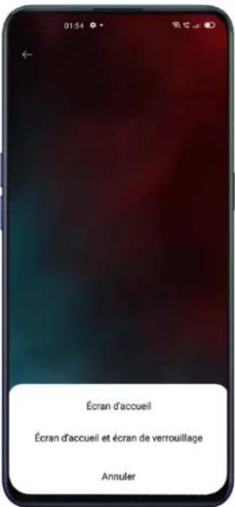 OPPO Reno 4 Z - Changer le fond d' écran - 2