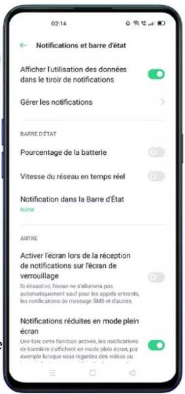 OPPO Reno 4 Z - Barre d' état - 1