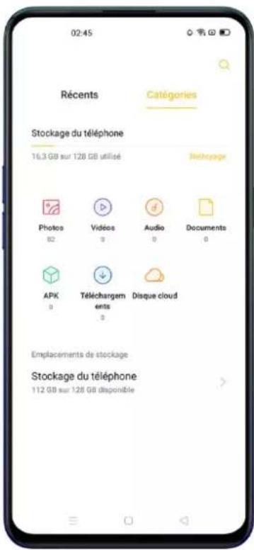 OPPO Reno 4 Z - Gestionnaire de fichiers - 1