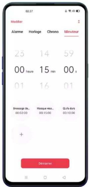 OPPO Reno 4 Z - Activités courantes préprogrammées - 1