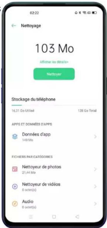 OPPO Reno 4 Z - Nettoyage catégorisé - 1