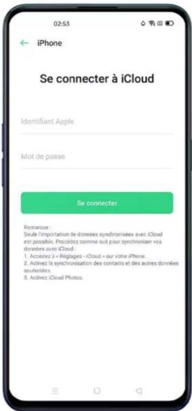 OPPO Reno 4 Z - Importer des données depuis un iPhone - 1