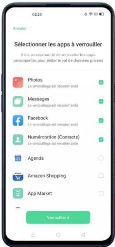 OPPO Reno 4 Z - Modifier le mot de passe de confidentialité - 2