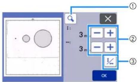 BROTHER SDX1200 - Indiquez une taille d'objet en dessous de laquelle les contours ne sont pas convertis en lignes de découpe. - 1