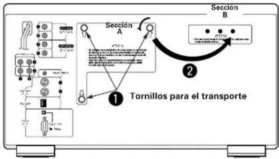 DENON DCM5001 - Extracción de los tornillos para el transporte - 1