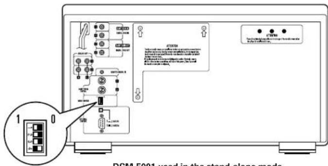 DENON DCM5001 - MODE SWITCH settings - 1