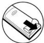 DENON DVD3800BDCI - Loading the Batteries - 1