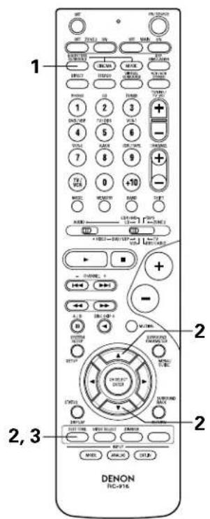 DENON AVR883 - Avant la lecture utilisant la fonction d'ambiance - 7