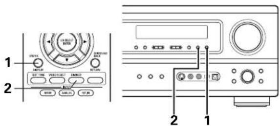 DENON AVR883 - [5] Verification de la source programme actuellement en cours de reproduction, etc. - 6