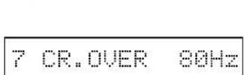 DENON AVR883 - Setting the Subwoofer mode and Crossover Frequency - 8