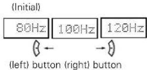 DENON AVR883 - Setting the Subwoofer mode and Crossover Frequency - 9