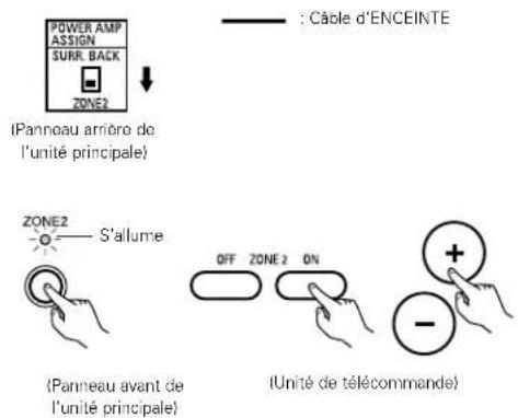 DENON AVR883 - SYSTEME DE DIVERTISSEMENT MUSICAL MULTI ZONE (Lorsque SPEAKER OUT est utilise) - 2