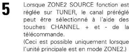 DENON AVR883 - [2] Fonctionnement de la télécommande en lecture multi-sources (seLECTION de la source d'entrée) - 8