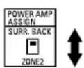 DENON AVR883 - Setting the power amplifier assignment: - 1