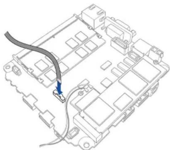 ASUS VivoMini UN66 - Pour installer un disque dur ou un lecteur SSD à l'aide du cable SATA FFC - 2