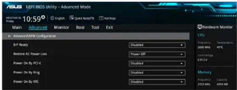ASUS VivoMini UN66 - APM Configuration (Gestion d'alimentation avancée) - 1