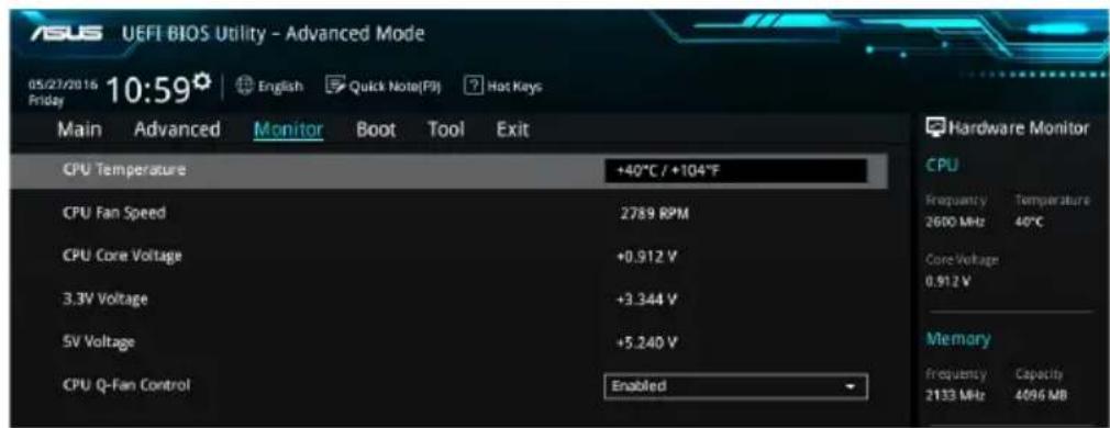 ASUS VivoMini UN66 - Menu Monitor (Surveillance) - 1