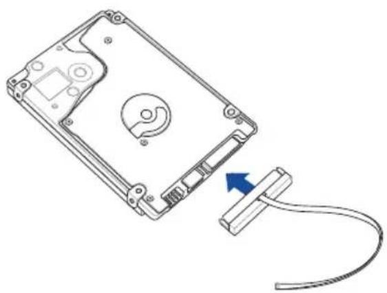 ASUS VivoMini UN66 - Pour installer un disque dur ou un lecteur SSD à l'aide du cable SATA FFC - 1