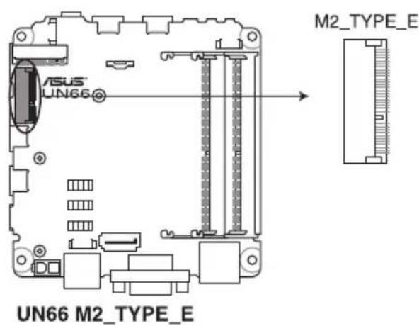 ASUS VivoMini UN66 - Connecteur M.2 (M2_TYPE_E) - 1
