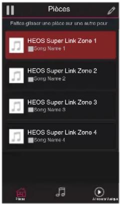 DENON HEOS SuperLink - Sélection d'une pièce - 2