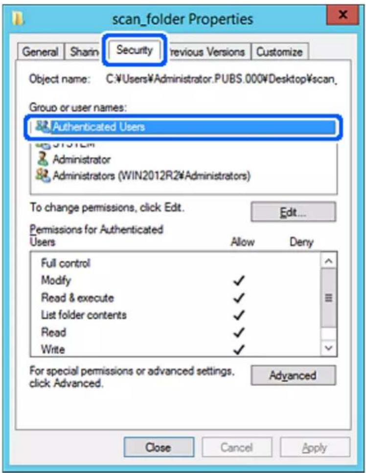 EPSON WorkForce ES580W - Exemple de configuration de serveur de fichiers - 5