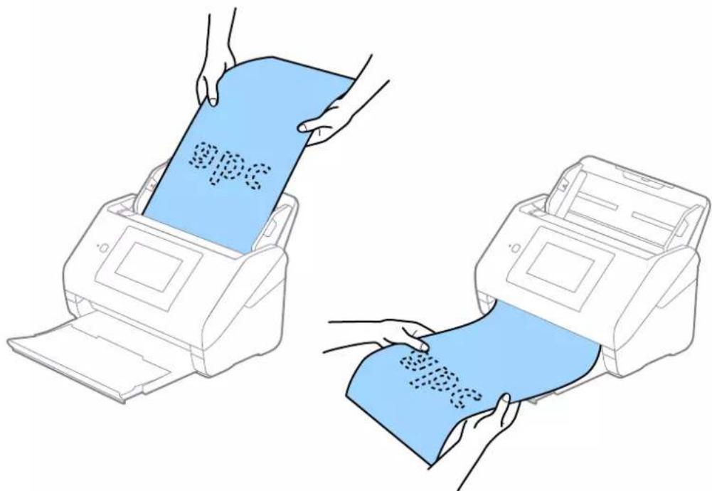 EPSON WorkForce ES580W - Positionnement d'un document long - 5