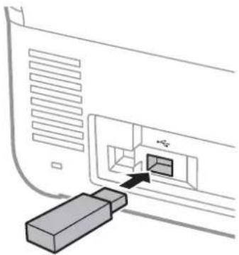 EPSON WorkForce ES580W - Insertion d'un périphérique USB externe - 1