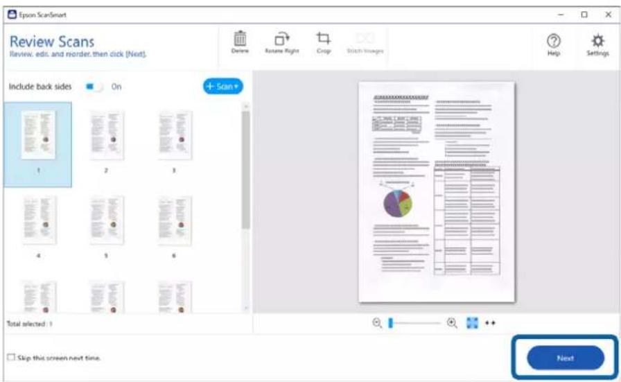 EPSON WorkForce ES580W - Numérisation à l'aide d'Epson ScanSmart - 3