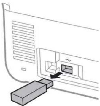 EPSON WorkForce ES580W - Retrait d'un périphérique USB externe - 1