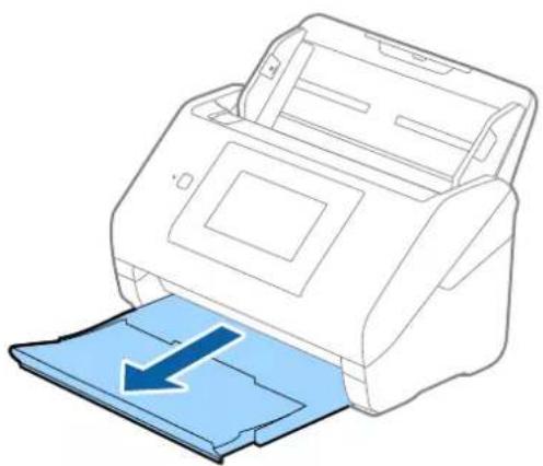 EPSON WorkForce ES580W - Positionnement d'un document long - 1