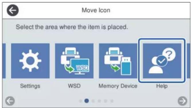 EPSON WorkForce ES580W - Déplacer icône - 1