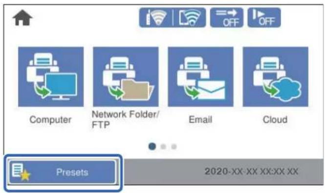 Computer Network Folder/ FTP Email Cloud Presets 2020-XX-XX XX:XX XX