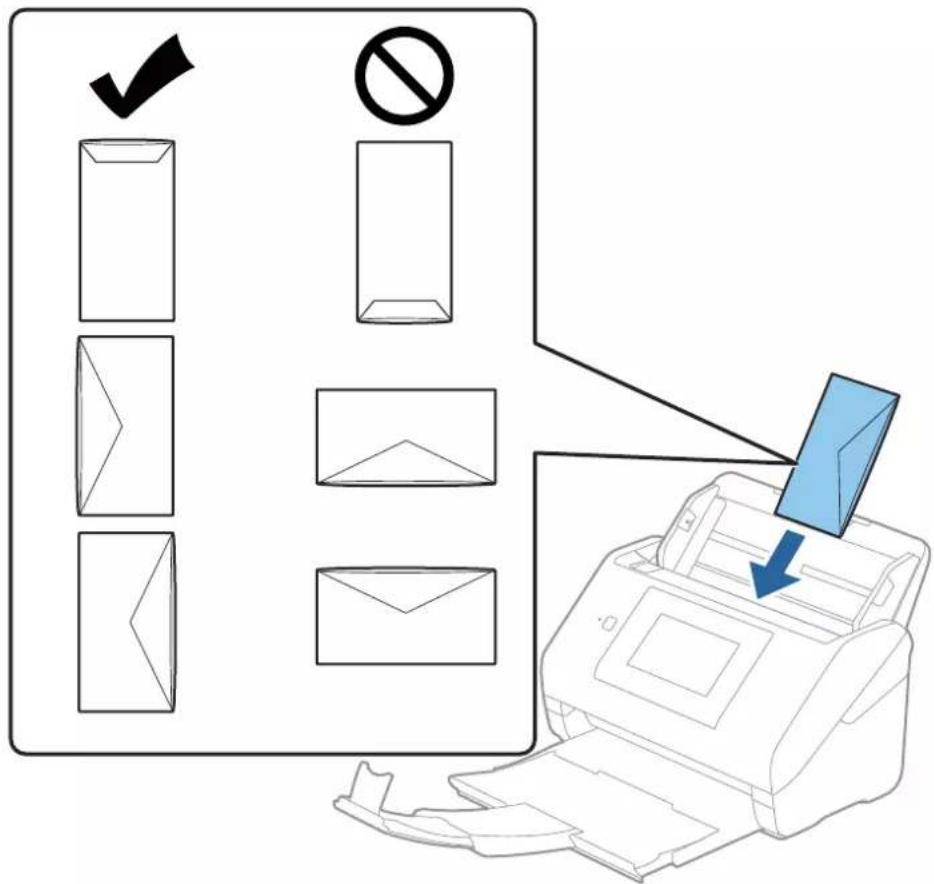 EPSON WorkForce ES580W - Positionnement des enveloppes - 3