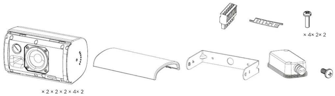 BOSE FreeSpace FS2SE - Zawartosci opakowania - 1