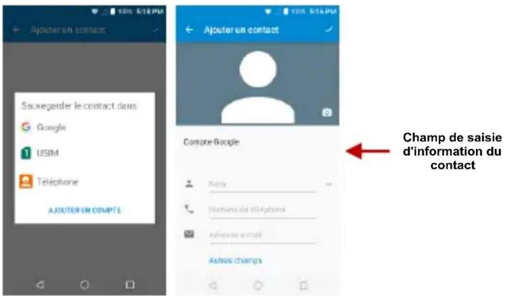 BLU Neo X2 - Ajouter un nouveau Contact - 1