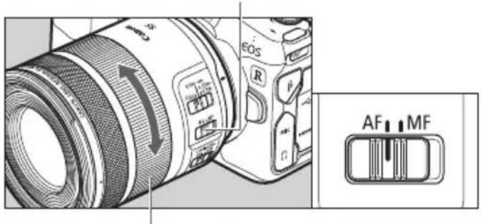CANON RF 85mm f2 Macro IS STM - Sélection du mode de mise au point - 1