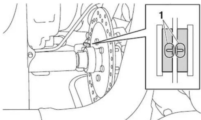 YAMAHA YXZ1000R SS (2020) - FBU32490 Contrôle des plaquettes du frein de stationnement - 1