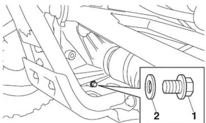 YAMAHA YXZ1000R SS (2020) - Changement de l'huile de couple conique - 1