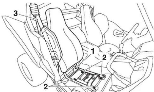 YAMAHA YXZ1000R SS (2020) - Pour déposer le cache - 2