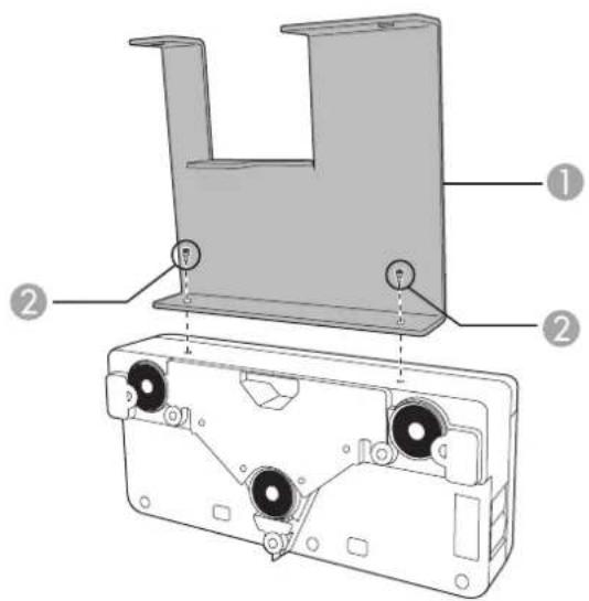 EPSON ELPMB29 - Install the Touch Unit attachment plate (finger touch models only) - 1