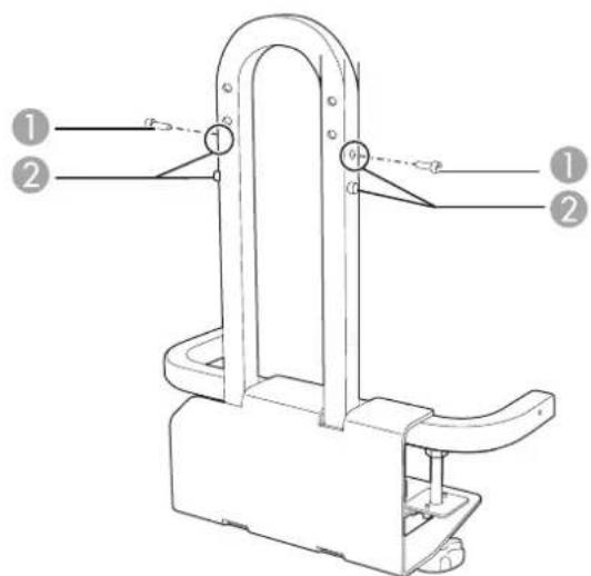 EPSON ELPMB29 - Diagonal Image Sizes for Mounting Positions 1 and 2 BrightLink 480i - 2