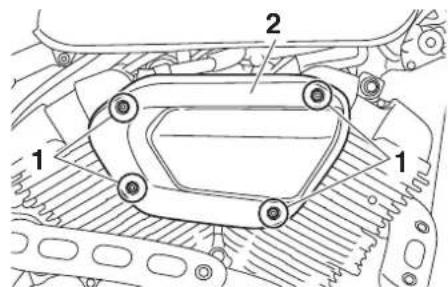 YAMAHA XVS950CR (2016) - Remplacement de I'elément du filtré à air - 1