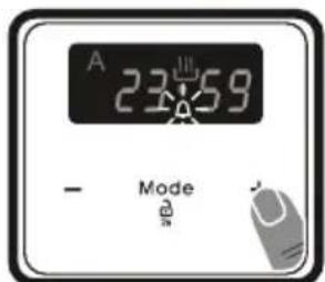 VESTEL VEH34126 - Einstellen der Alarmzeit - 2