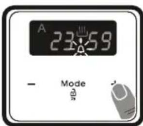 VESTEL VEH34126 - Audible warning time adjustment - 2