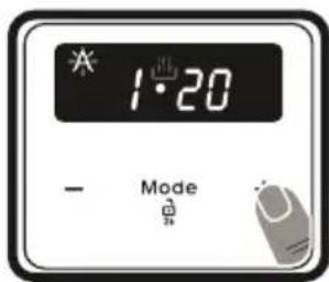 VESTEL VEH34126 - Einstellen der Zeit für vollautomatischen Betrieb - 2