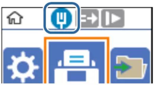 EPSON WorkForce DS730N - Vérification de l'état de la connexion réseau à l'aide de l'icône réseau - 1