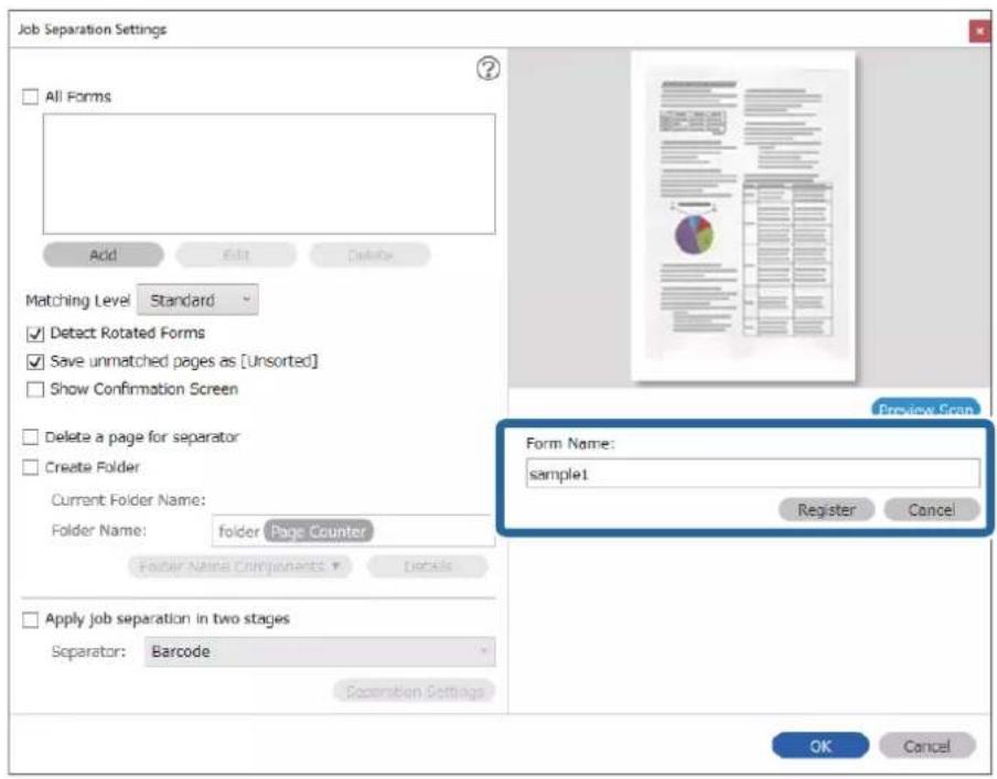EPSON WorkForce DS730N - Création et enregistrement de dossiers pour chaque formulaire - 7