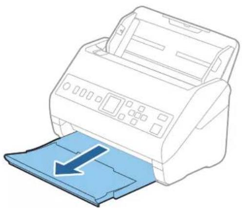 EPSON WorkForce DS730N - Positionnement d'un document long - 1
